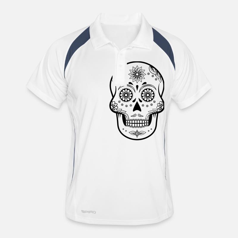 Sugar Skull Men's Polo breathable