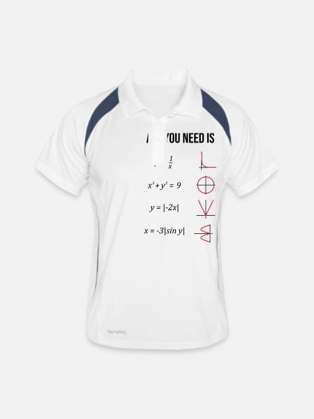 Mathe. Mathelehrer. Mathematiker. Geschenk - Men's Polo breathable - white/navy - Front