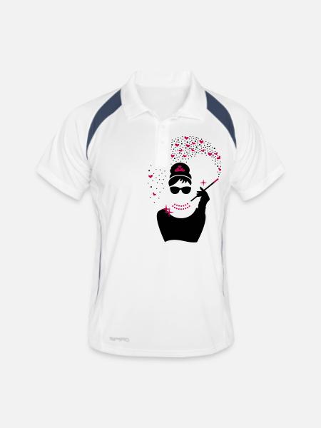 Diamond Girl - Princess Jewels - Jewellery - Men's Polo breathable - white/navy - Front