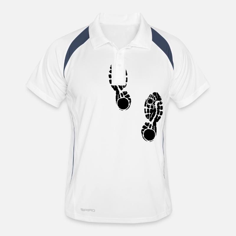 Empreinte de pas Polo respirant Homme