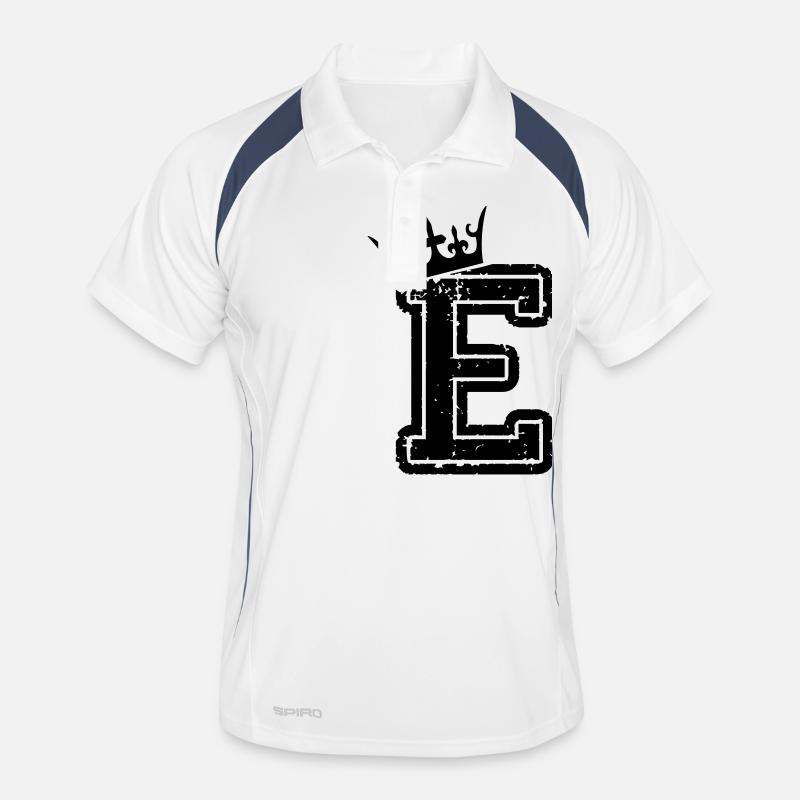 buchstabe_e_king Männer Polo atmungsaktiv