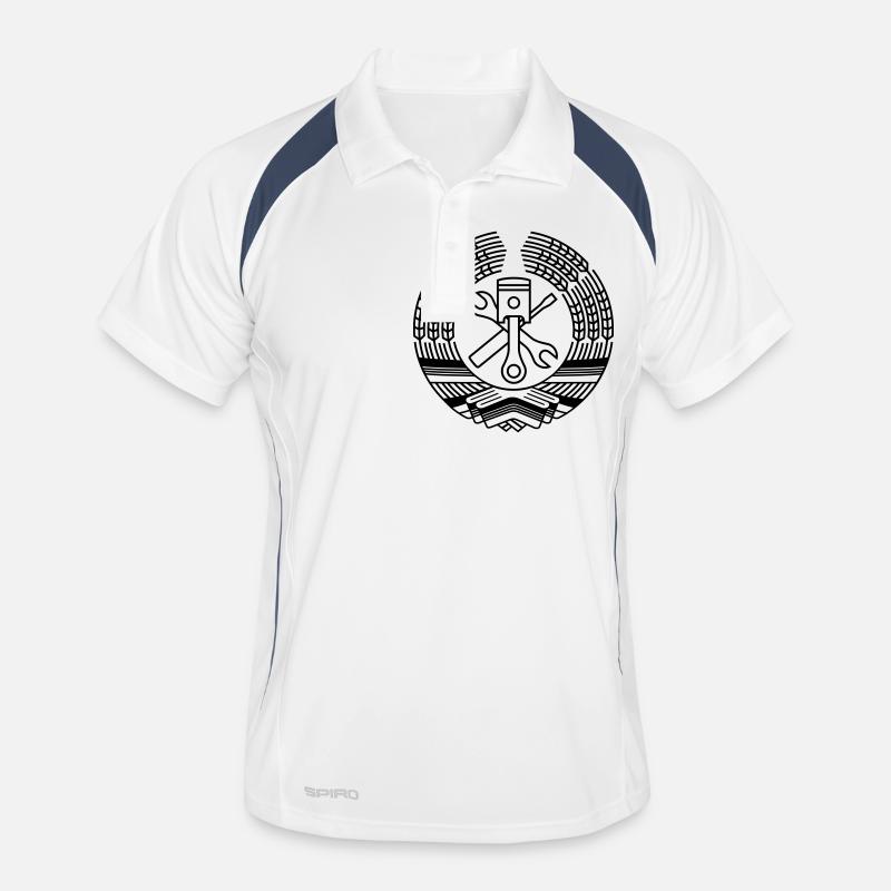 DDR Tuning Blason 1c (+ Your Text) Polo respirant Homme