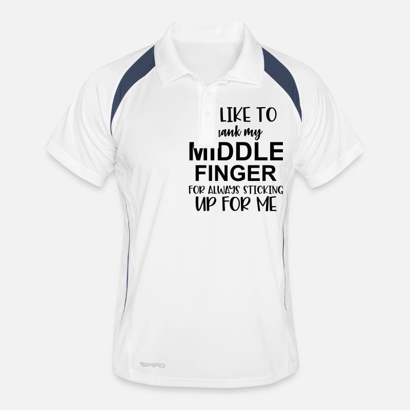 Middle Finger Men's Polo breathable