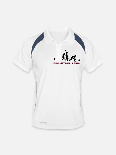 evolution_smash_guitar_01_b_2c - Men's Polo breathable - white/navy
