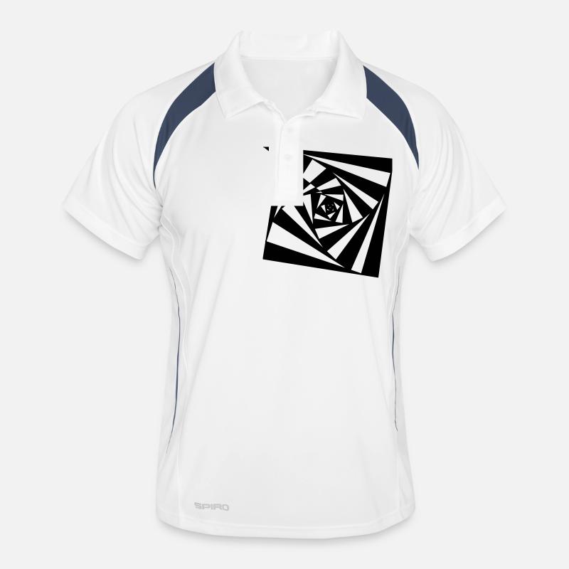 Spiral Tribe psychedelic illusion Men's Polo breathable