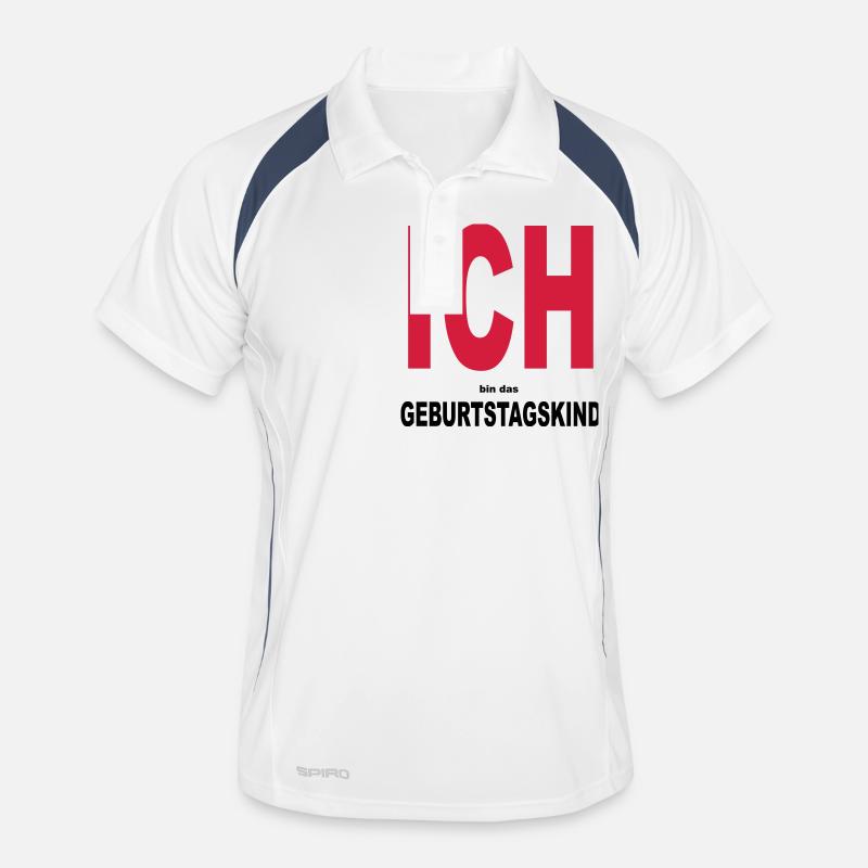 ich bin das geburtstagskind Männer Polo atmungsaktiv