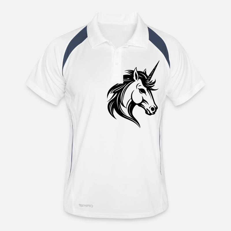 Unicorn Head Men's Polo breathable