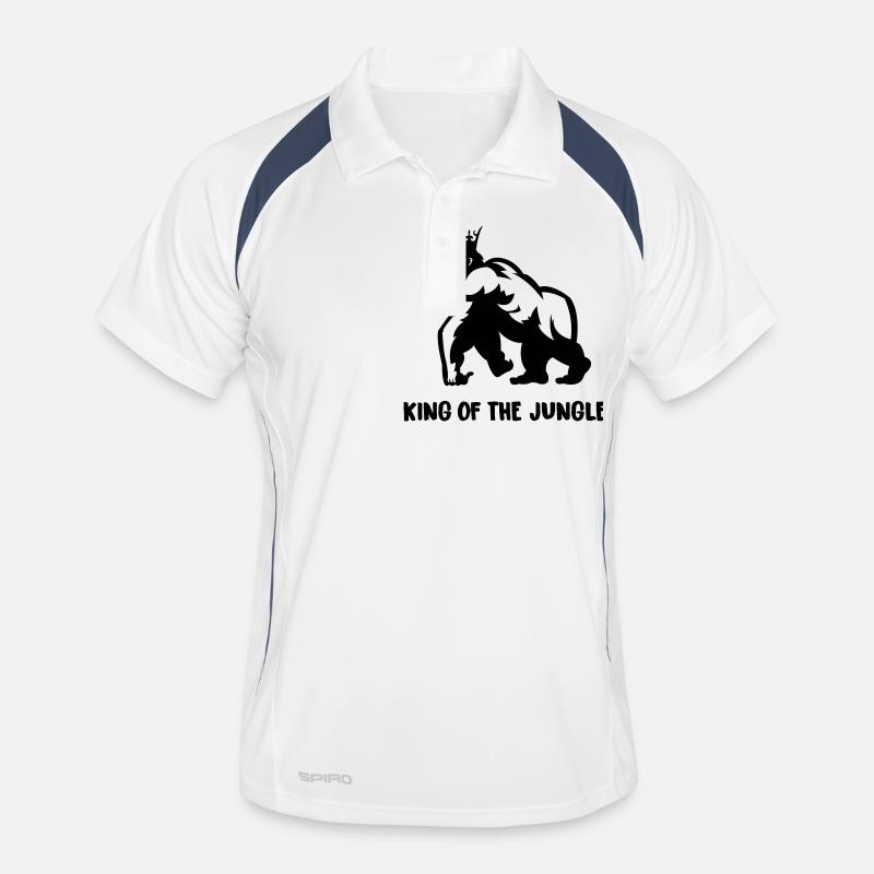 Gorille Roi de la Jungle Polo respirant Homme