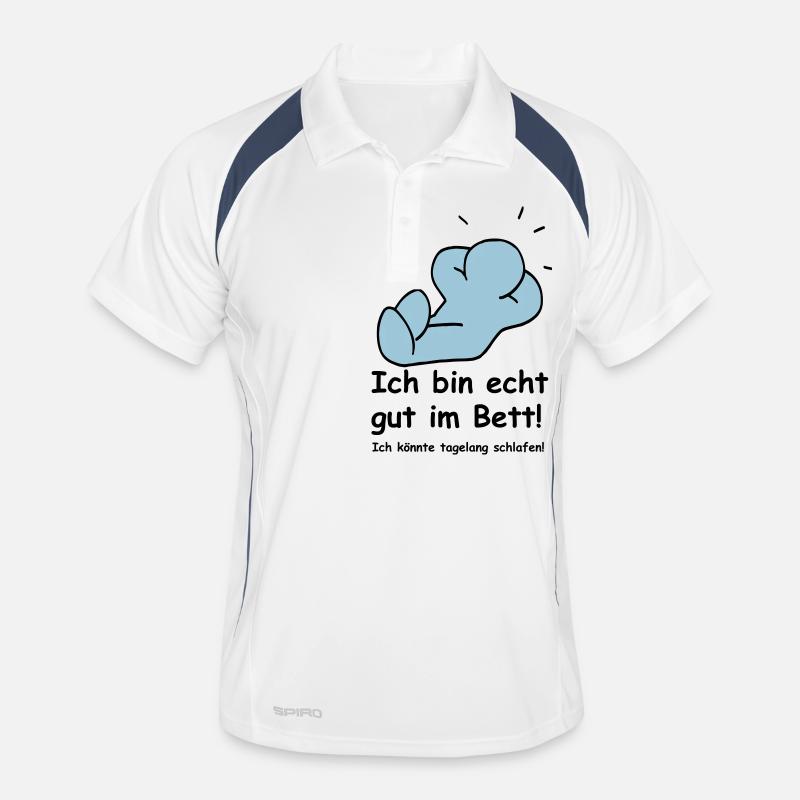 Je suis bon dans le lit! Polo respirant Homme