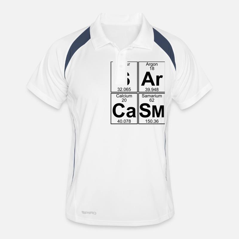 S-Ar-Ca-Sm (sarcasm) - Full Men's Polo breathable