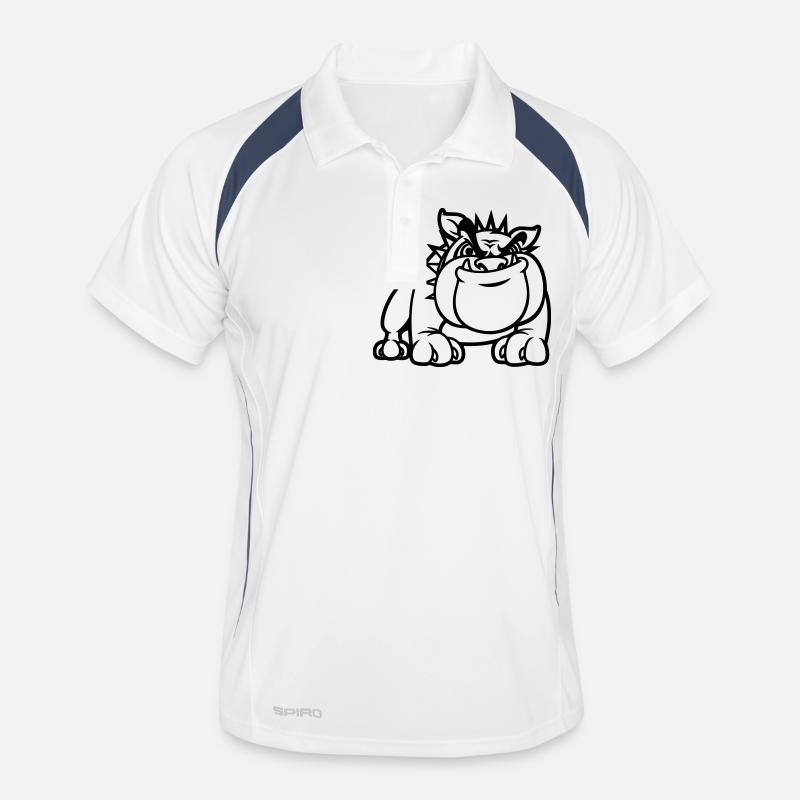 bulldog3c Männer Polo atmungsaktiv