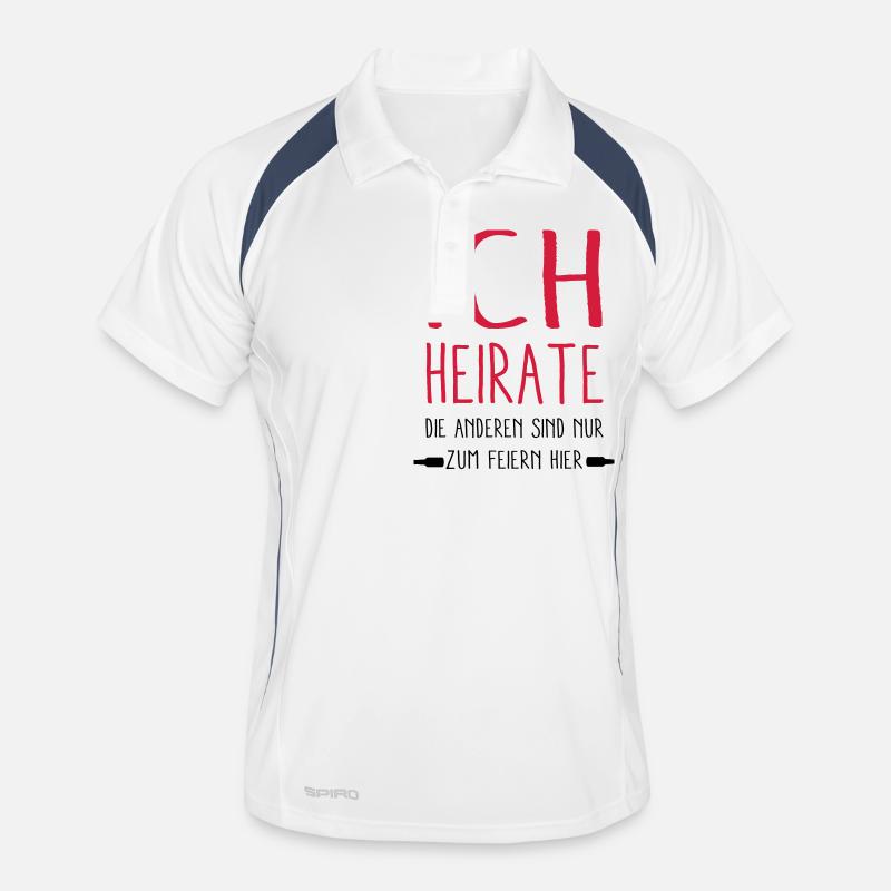 - ich Heirate - Männer Polo atmungsaktiv