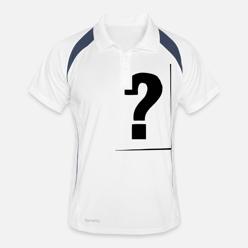 Fragezeichen - TimotheeDesign Männer Polo atmungsaktiv