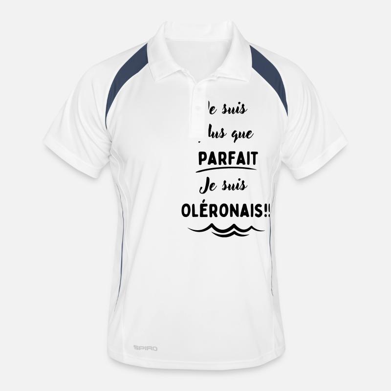 Je suis plus que parfait , je suis Oléronais Polo respirant Homme
