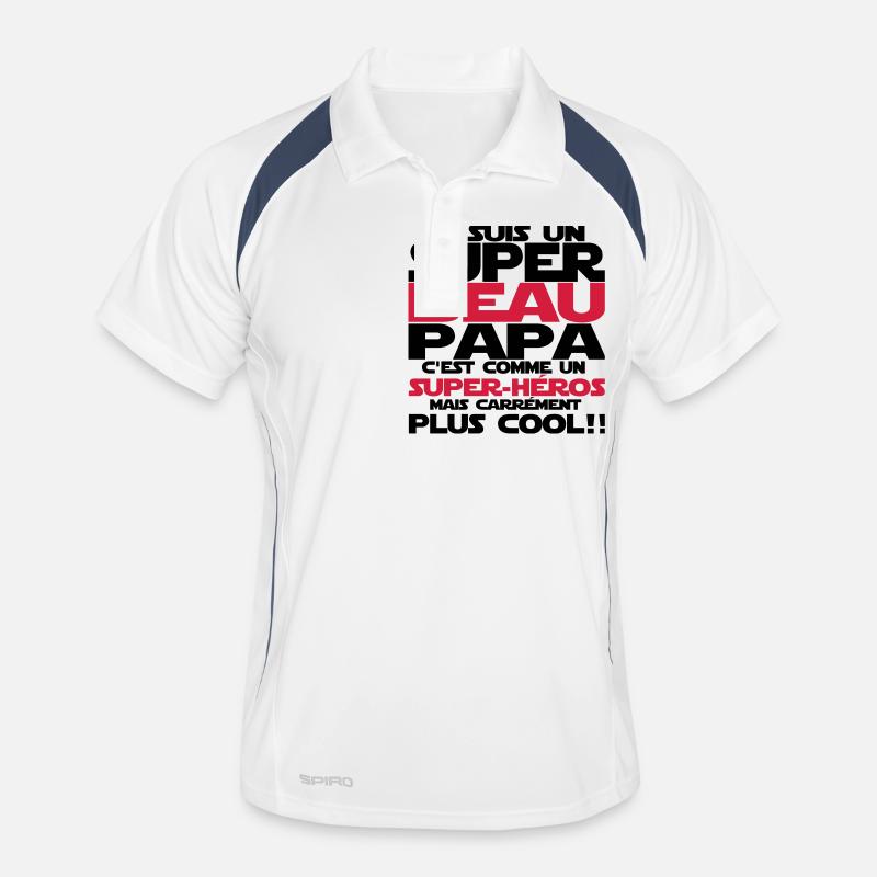 c'est comme un super-héros(beau papa) Polo respirant Homme