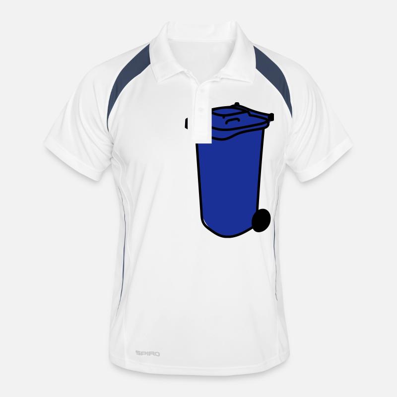 blaue Tonne Männer Polo atmungsaktiv