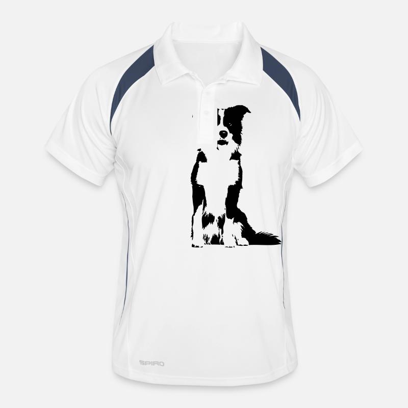 Border-Collie Männer Polo atmungsaktiv