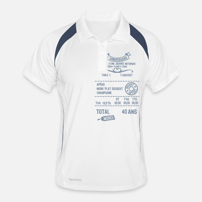 40 years adding notes resto fact restored Men's Polo breathable