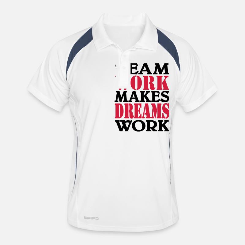 Team work makes dreams work Men's Polo breathable