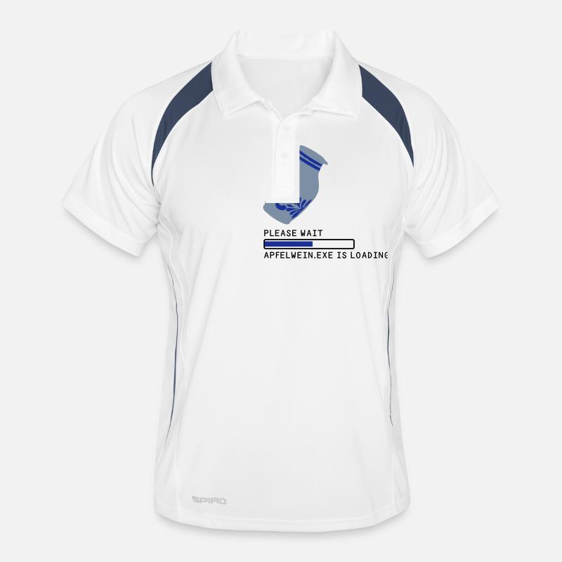 PLEASE WAIT Apfelwein is Loading... Männer Polo atmungsaktiv