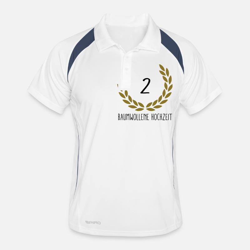 Hochzeitstag 2 Männer Polo atmungsaktiv