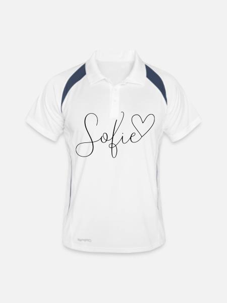 Sofie Surname First Name Girl - Men's Polo breathable - white/navy - Front