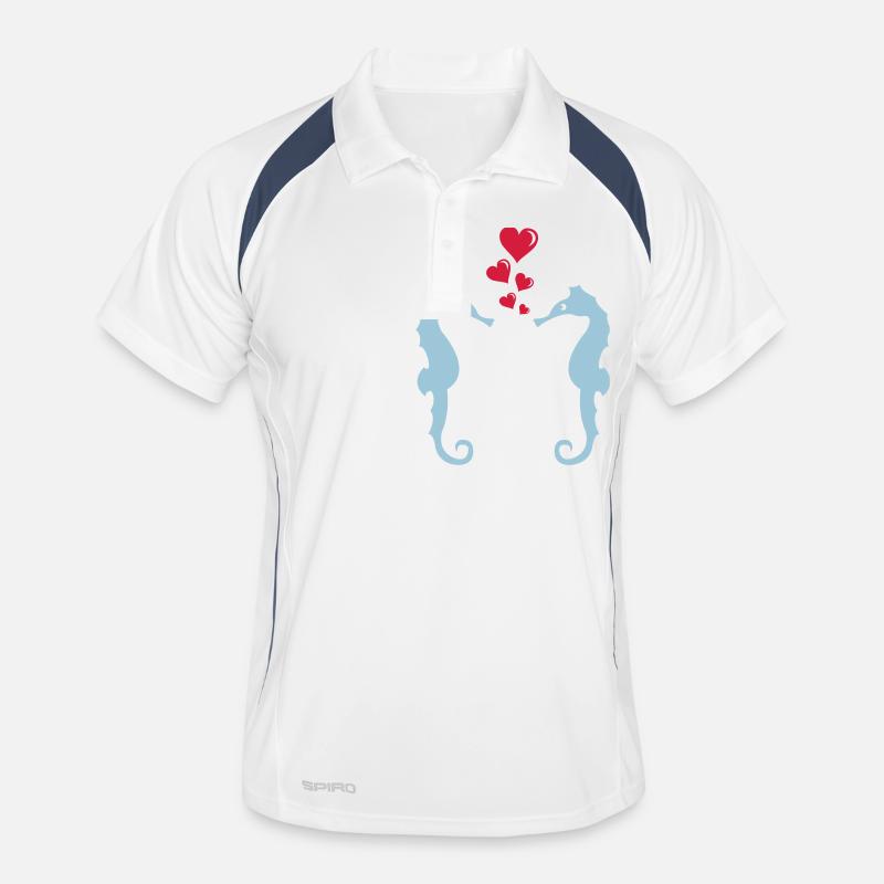 seepferdchen_in_love_001 Polo respirant Homme