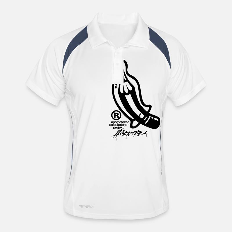 Agent Fox Bleistift Design Cool Hipster Mode Männer Polo atmungsaktiv