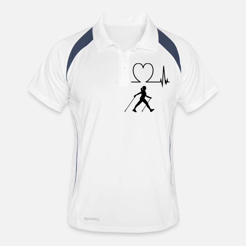 Nordic walking Männer Polo atmungsaktiv