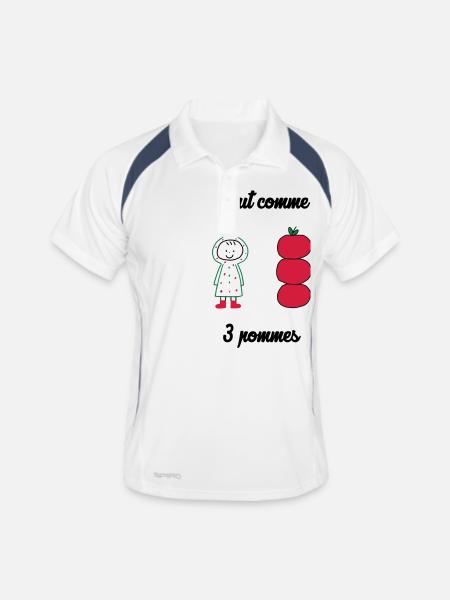 Baby - Kid - Enfant - Bébé - Kind - Child - Niño - Men's Polo breathable - white/navy - Front