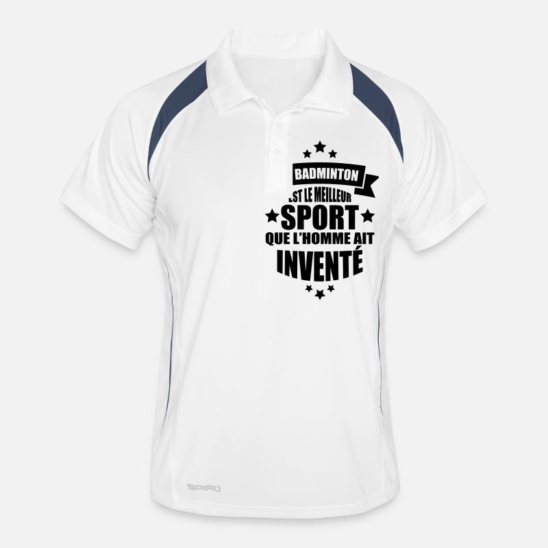 le badminton est le meilleur sport Polo respirant Homme
