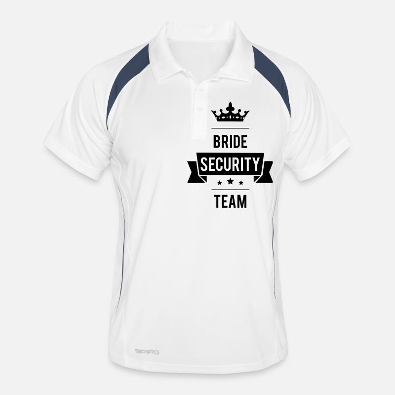 Bride Security Team - Men's Polo breathable - white/navy