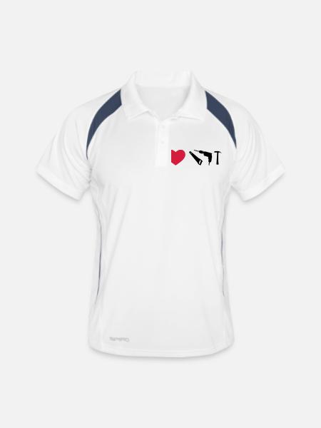 tools - Men's Polo breathable - white/navy