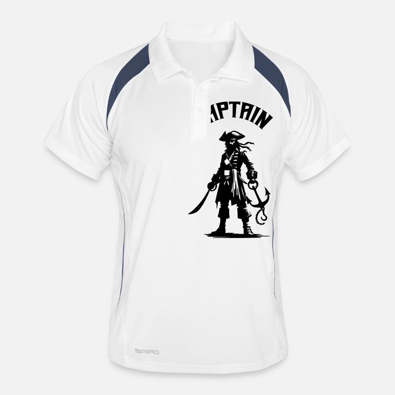 pirat captain Männer Polo atmungsaktiv