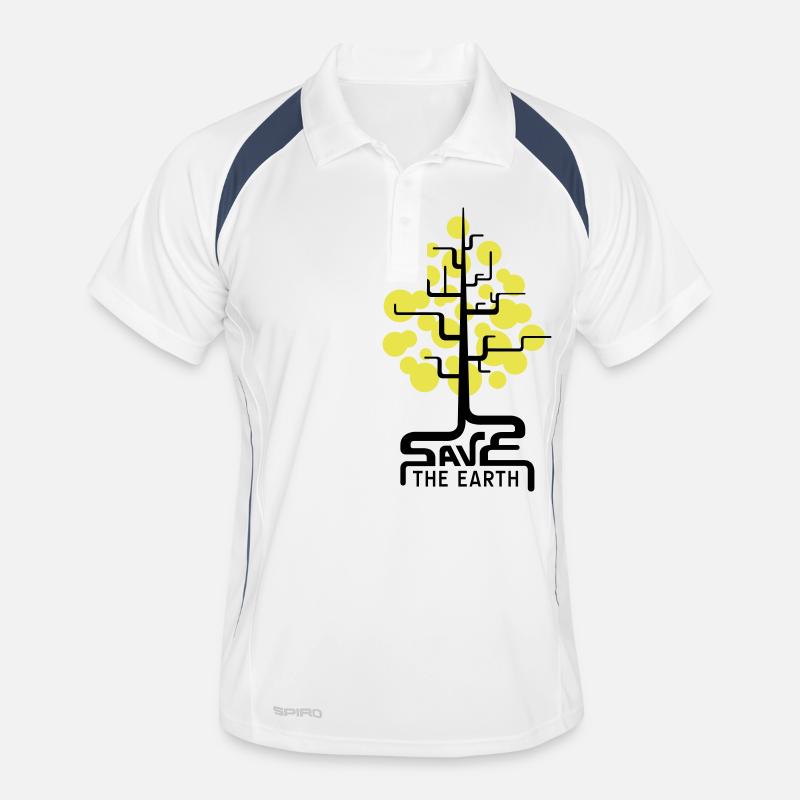 saveteearth07_2f Polo respirant Homme