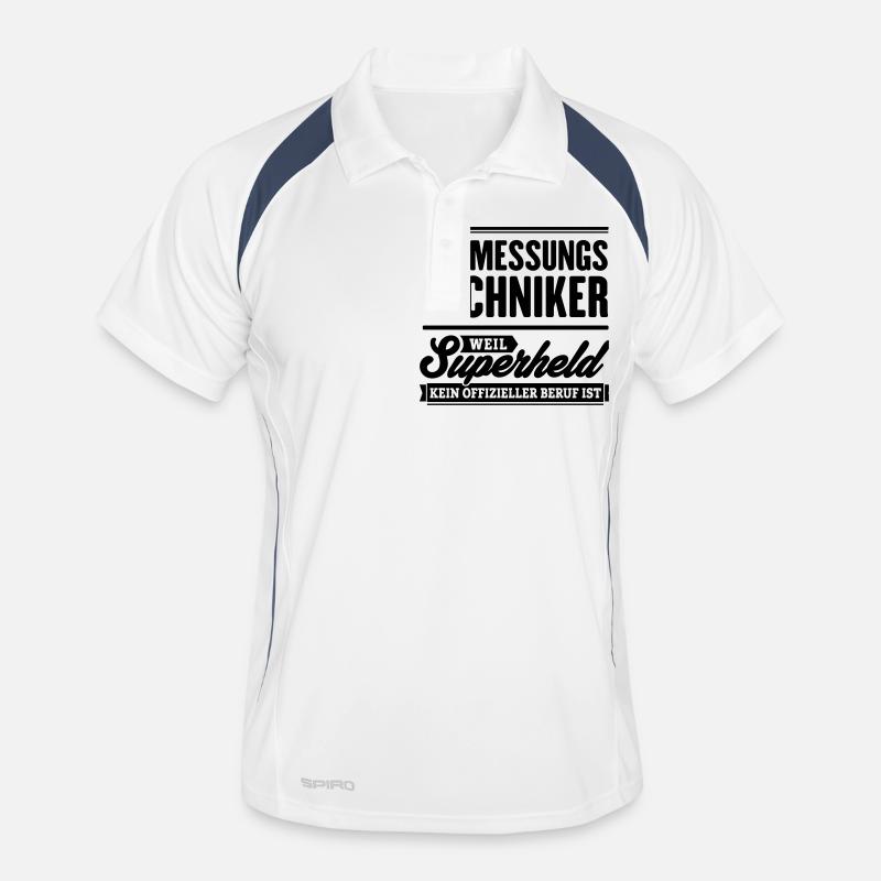 Superheld Vermessungstechniker Männer Polo atmungsaktiv