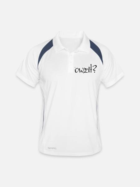 Howzit? - Men's Polo breathable - white/navy - Front