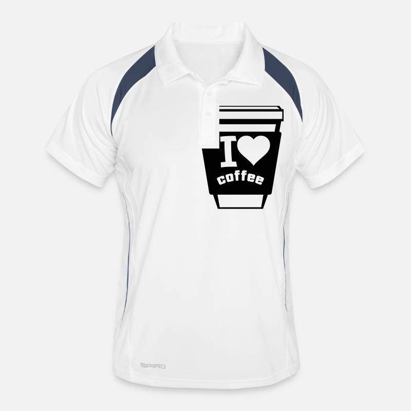 J’adore le café 1 Polo respirant Homme