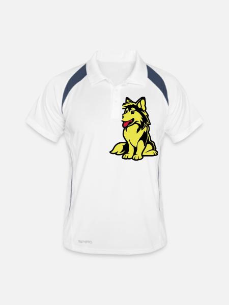Dog Comic Dog - Men's Polo breathable - white/navy - Front