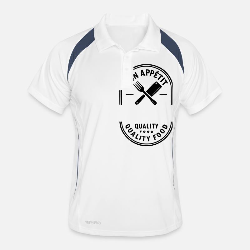 Bon appétit -FIRST NAME Men's Polo breathable