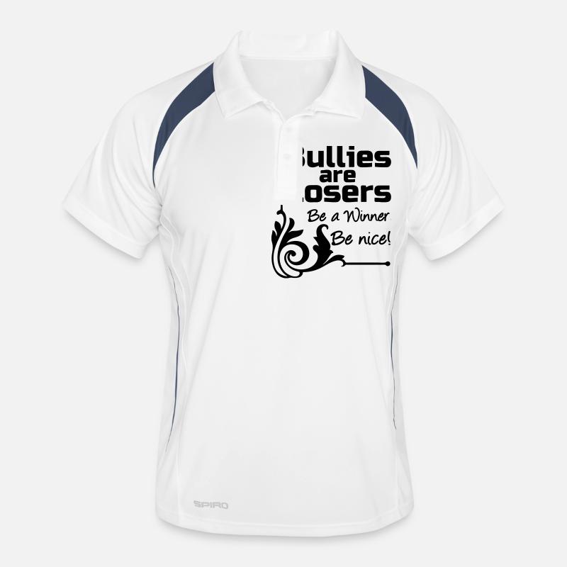 Les intimidateurs sont des perdants Intimidation, parole, cadeau Polo respirant Homme