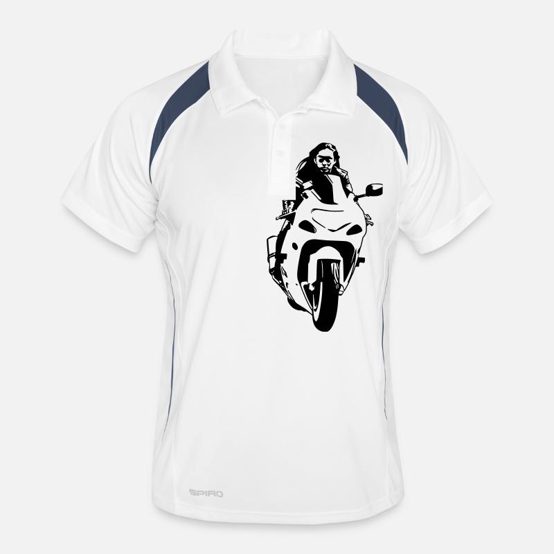 moto vect by customstyle Polo respirant Homme