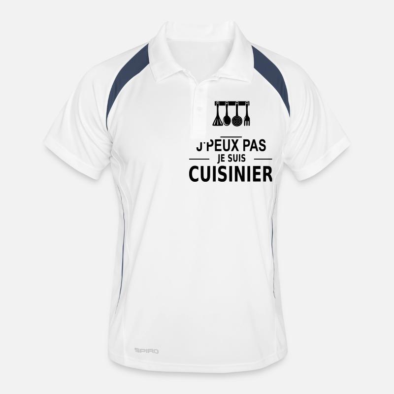 j'peux pas je suis cuisinier Polo respirant Homme