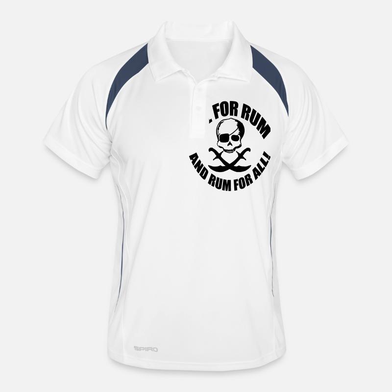 all for rum and rum for all Männer Polo atmungsaktiv