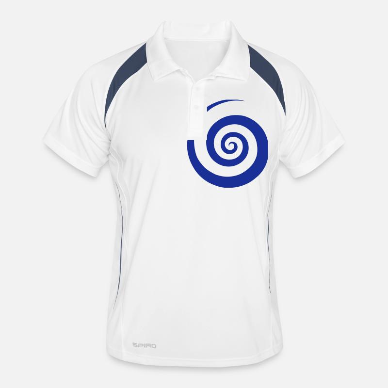 Spiral Pattern Men's Polo breathable