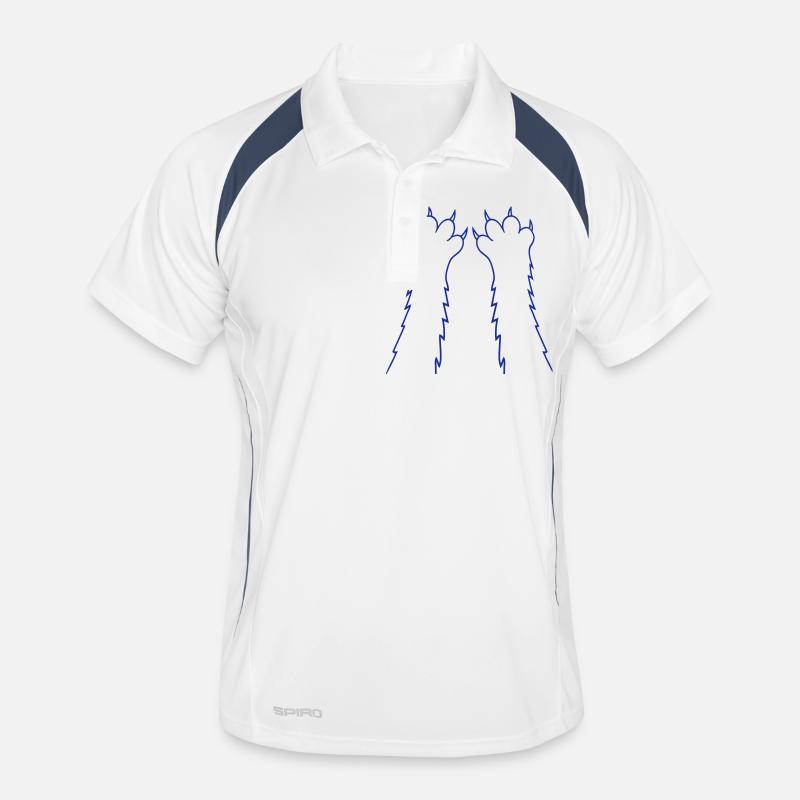 Cats, claws, paws, paws, sharp claws, scratching Men's Polo breathable