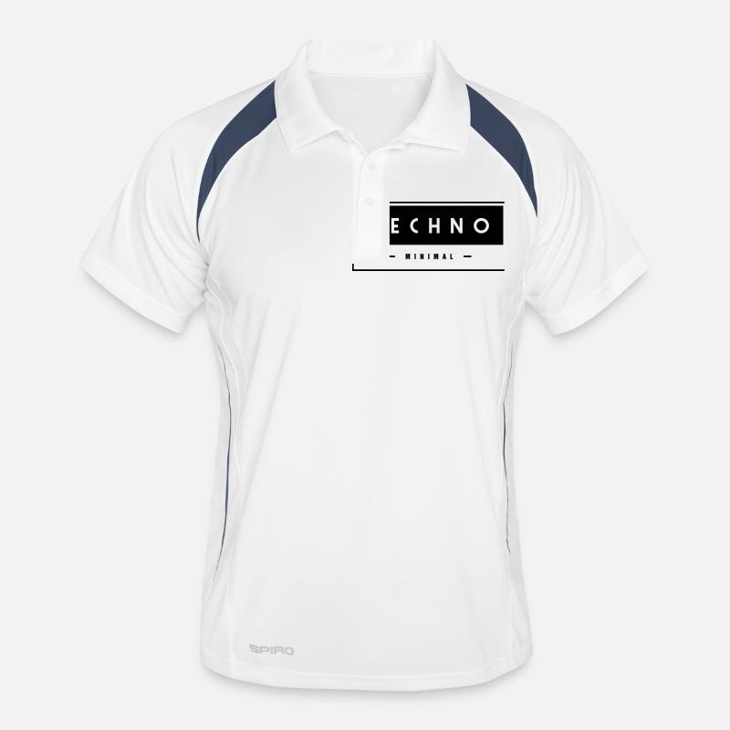Techno - Minimal - - Men's Polo breathable - white/navy