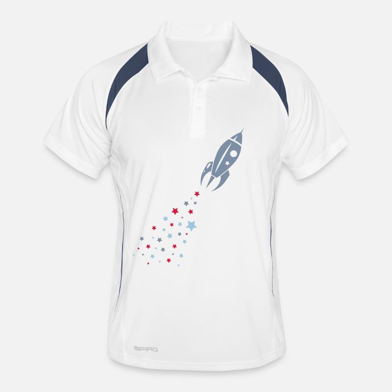 A rocket when departing Men's Polo breathable