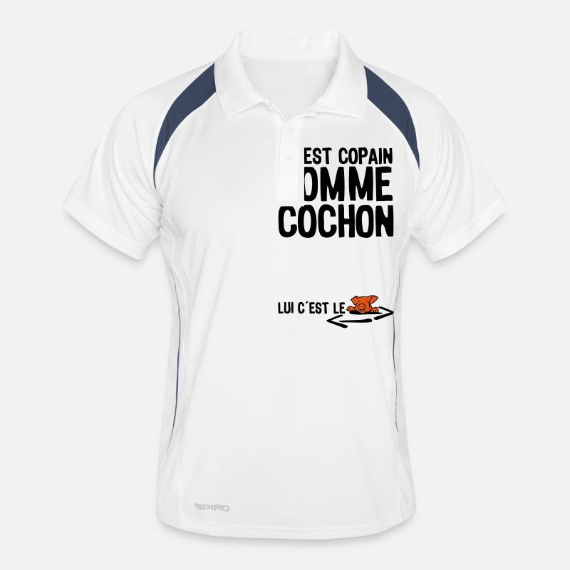copain comme cochon citation1 expression Polo respirant Homme
