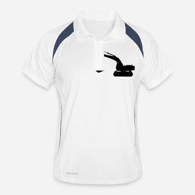 peleteuse engin chantier Polo respirant Homme